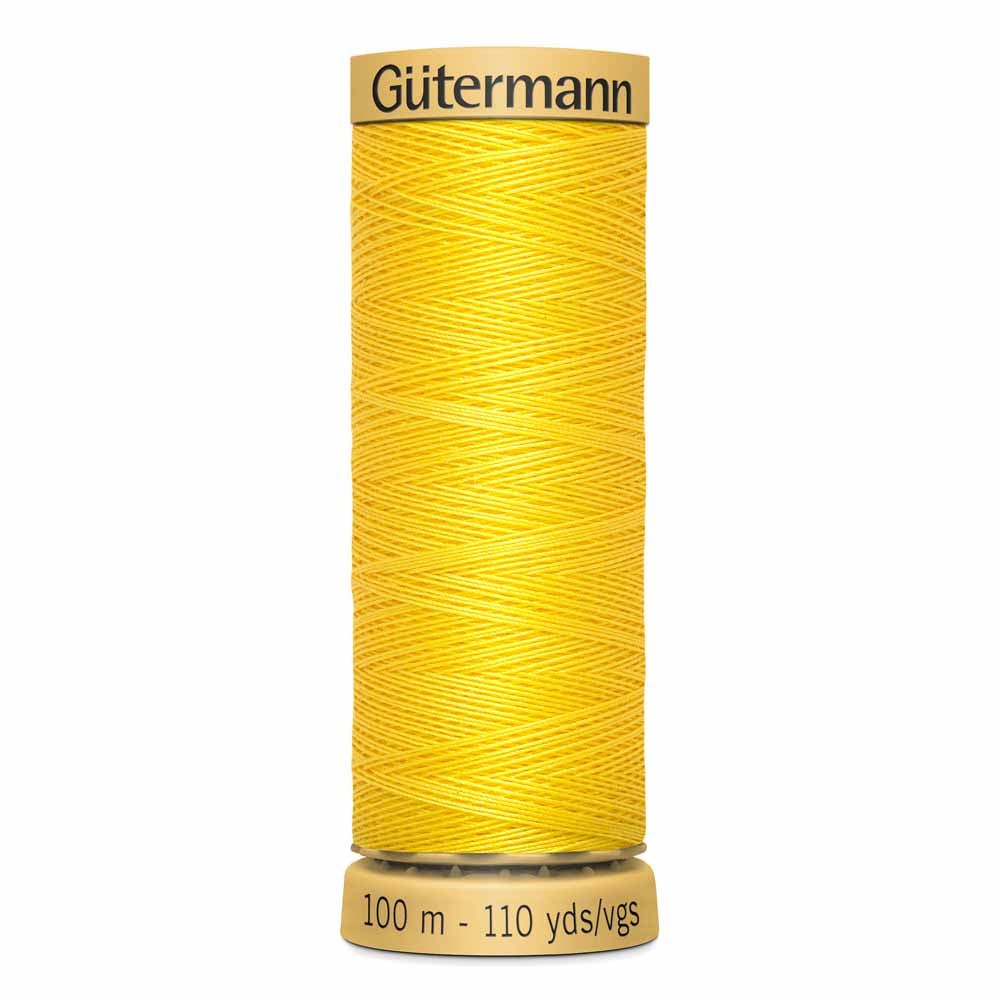 GÜTERMANN Cotton 50wt Thread 100m Canary Yellow Hamilton Sewing