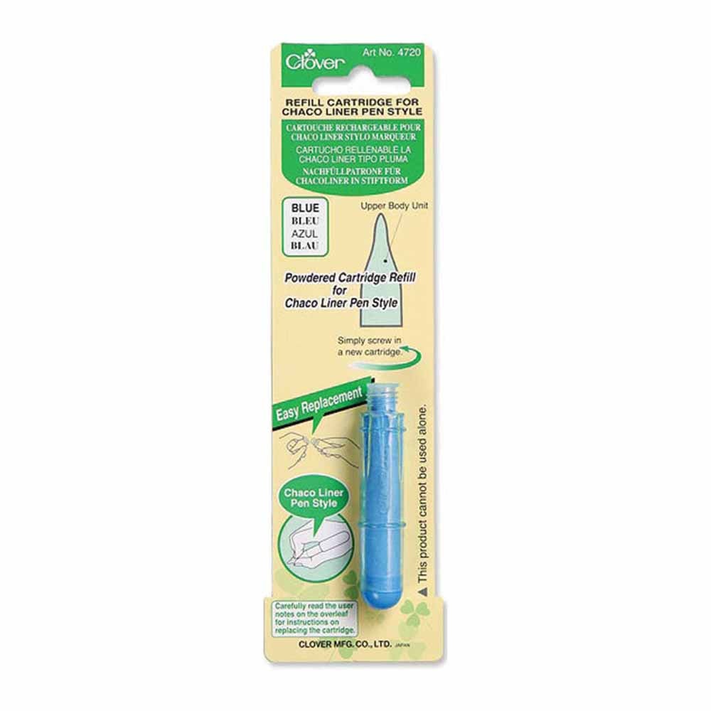 CLOVER 4720 Pen Style Chaco Liner Refill Blue