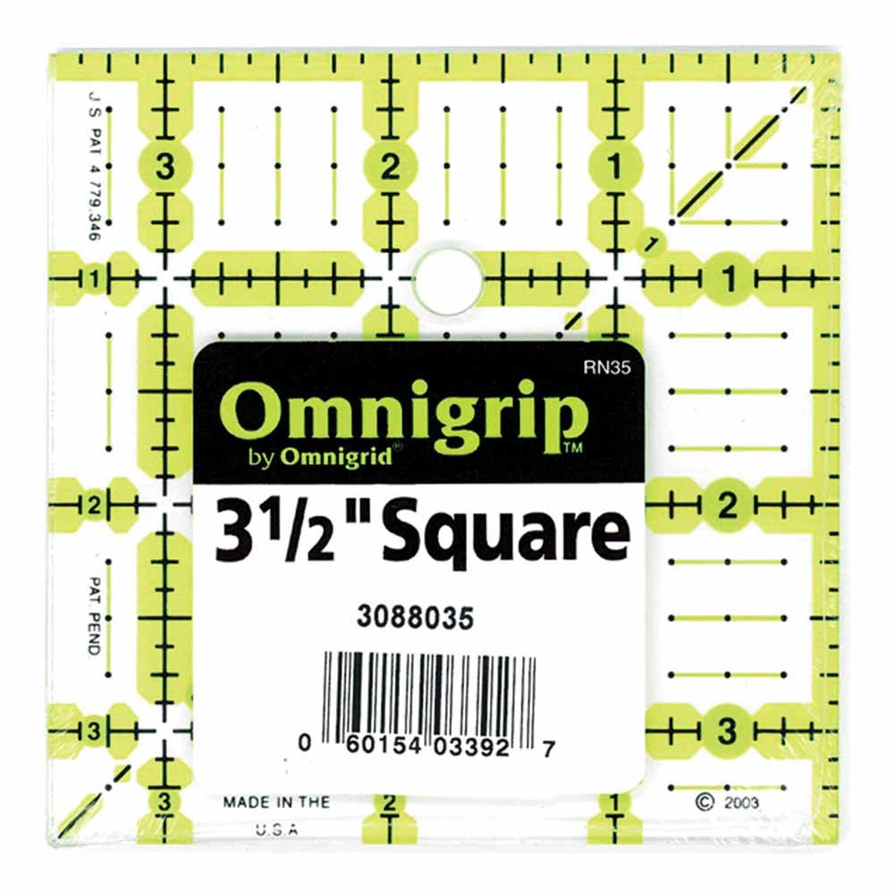 OMNIGRIP Ruler 31⁄2″ x 31⁄2″ (8.9 x 8.9cm) Hamilton Sewing